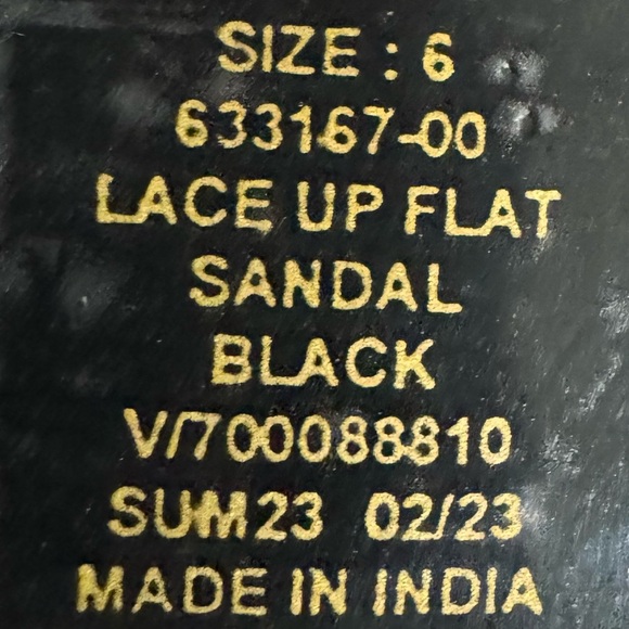 New BANANA REPUBLIC Genuine Leather Lace Up Flat Sandals Sz 6 Summer Shoe - Picture 8 of 11